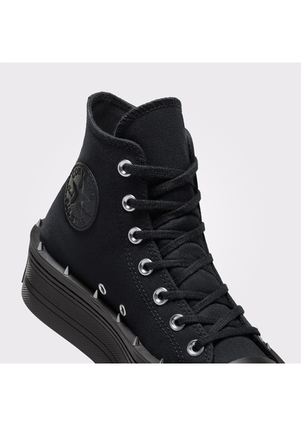 Chuck Taylor All Star Modern Lift Platform Studded Kadın Siyah Sneaker fırsatları