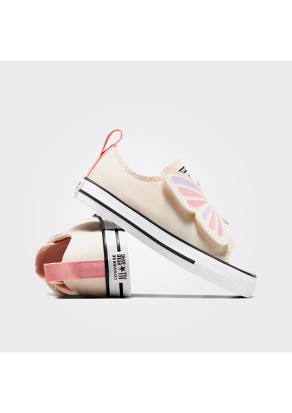 Chuck Taylor All Star Butterflies Çocuk Ekru Sneaker fırsatları