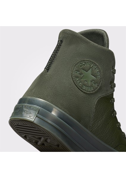 Chuck 70 Marquis Leather Kadın Haki Sneaker indirimleri