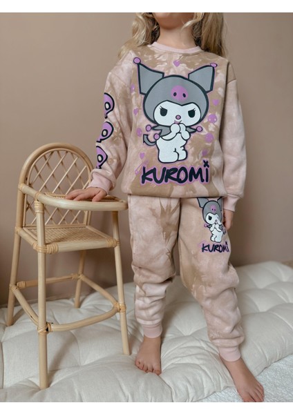 Yigit Butik Batik Kumaş Karakter Baskılı Kız Çocuk Alt Üst Takım