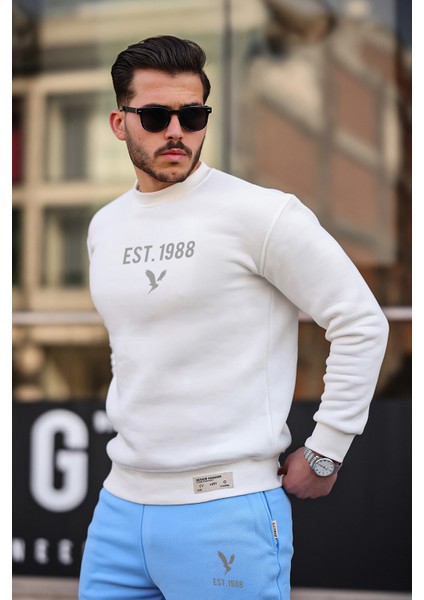 Erkek Eşofman Takımı Pamuklu Slim Fit Nakışlı Relaxed Takım