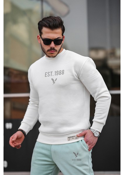 Erkek Eşofman Takımı Pamuklu Slim Fit Nakışlı Relaxed Takım