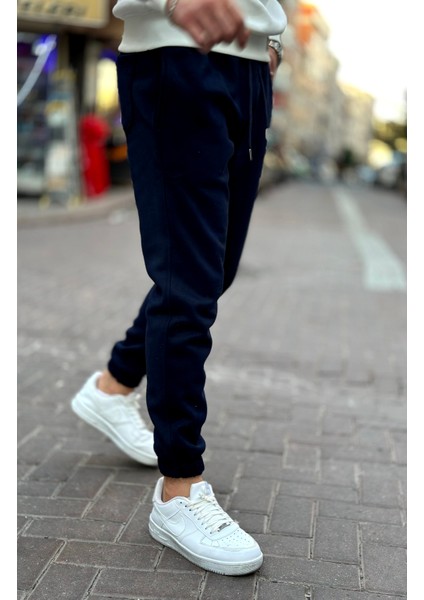 Erkek Eşofman Takımı Pamuklu Slim Fit Nakışlı Relaxed Takım
