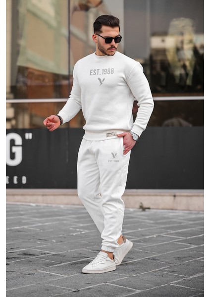 Erkek Eşofman Takımı Pamuklu Slim Fit Nakışlı Relaxed Takım fiyatları