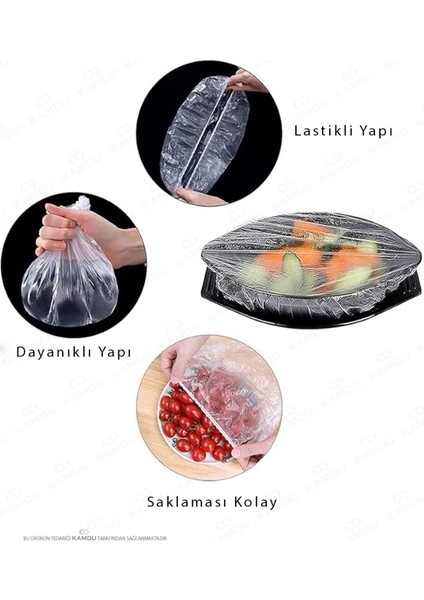 Çok Amaçlı Bone 150 Adet, Tabak Bonesi, Gıda Bonesi, Tencere Bones, Saç Bonesi