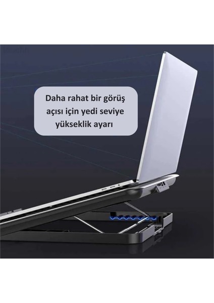 Icecoorel Alimünyum Hız Ayarlı Notebook Soğutucu Ergonomik Stand