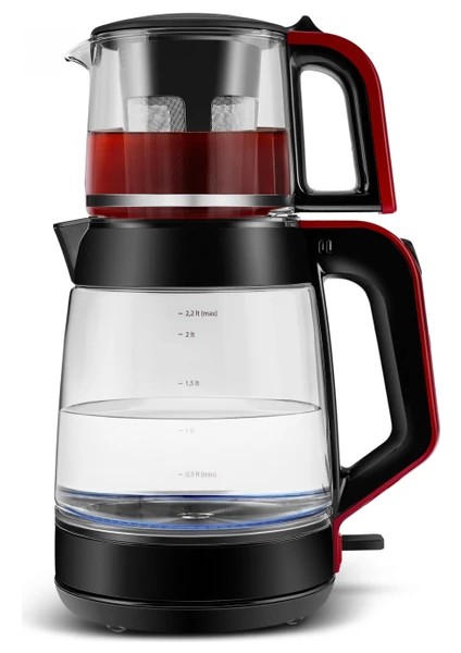 2 In 1 Cam Çay Makinesi ve Kettle XL indirimleri