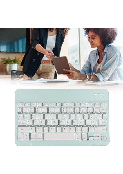 Samsung Galaxy Tab S9 X710 11" Uyumlu Kablosuz Bluetooth Şarj Edilebilir Türkçe Q Klavye - Yeşil