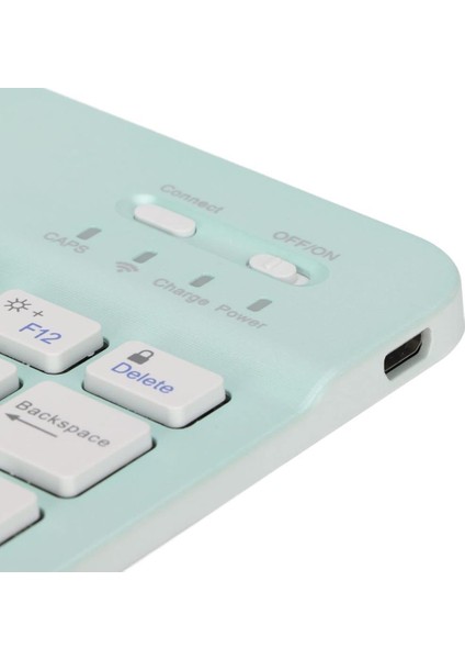 Samsung Galaxy Tab S9 X710 11" Uyumlu Kablosuz Bluetooth Şarj Edilebilir Türkçe Q Klavye - Yeşil