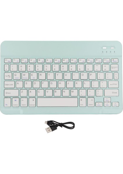 Samsung Galaxy Tab S9 X710 11" Uyumlu Kablosuz Bluetooth Şarj Edilebilir Türkçe Q Klavye - Yeşil