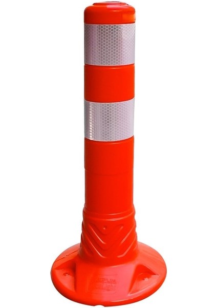 Esnek Otopark Dubası Plastik Yol Şerit Ayırıcı Trafik Dubası 45 cm Reflektörlü Delinatör