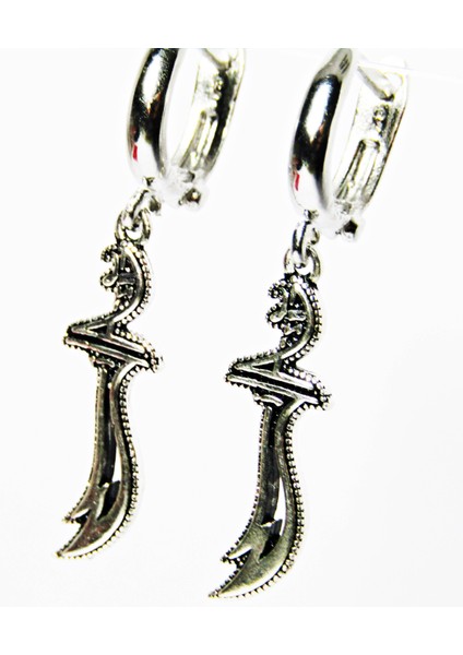 Lilahgümüştr Gümüş Zülfikar Taşsız Kadın Küpe fiyatları