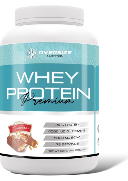 Whey Protein Premium Snickers 2380 gr 72 Servis