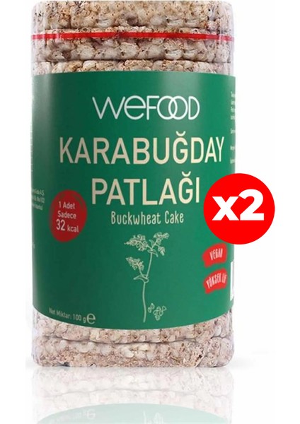 Glutensiz Karabuğday Patlağı 100 gr x2