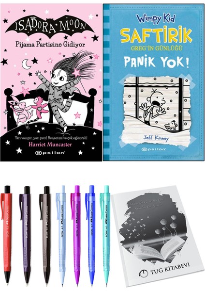 Saftirik 6 Panik Yok! ve Isadora Moon 10 Pijama Partisine Gidiyor 2'li Set - Kalem
