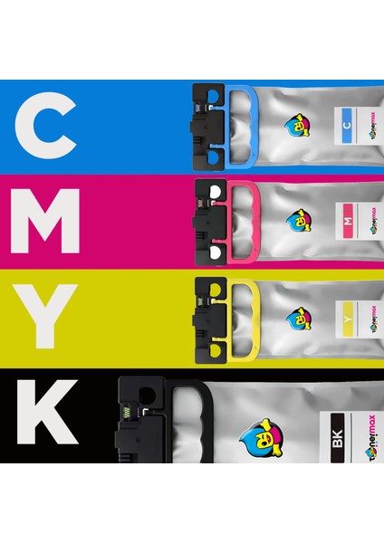 Epson T05A1 - T05A2 - T05A3 - T05A4 Muadil Kartuş Set - Workforce Pro WF-C878 / WF-879 fırsatları