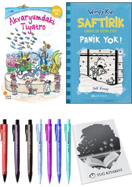 Saftirik 6 Panik Yok! ve Akvaryumdaki Tiyatro 2'li Set - Kalem