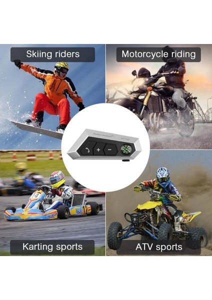 Helmet 5.0 Motorsiklet Intercom Su Geçirmez Kask
