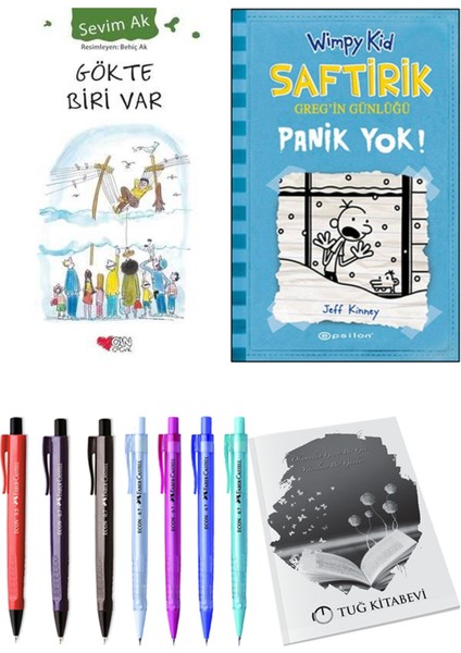 Saftirik 6 Panik Yok! ve Gökte Biri Var 2'li Set - Kalem