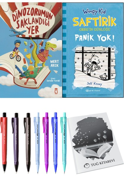 Saftirik 6 Panik Yok! ve Dinazorumun Saklandığı Yer 2'li Set - Kalem