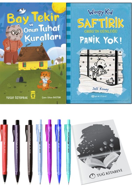 Saftirik 6 Panik Yok! ve Bay Tekir ve Onun Tuhaf Kuralları 2'li Set - Kalem