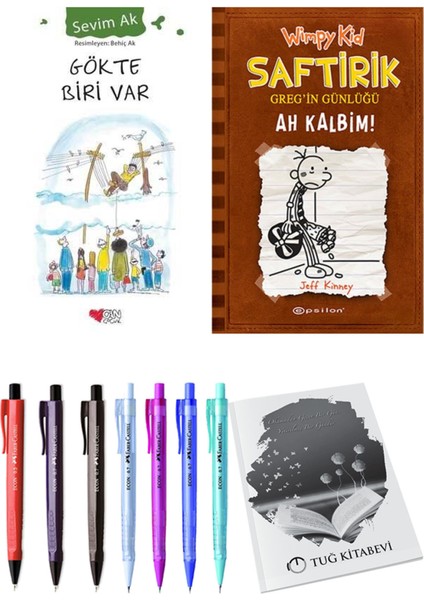 Saftirik 7 Ah Kalbim! ve Gökte Biri Var 2'li Set - Kalem