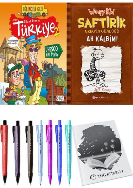 Saftirik 7 Ah Kalbim! ve Güzel Ülkem Türkiye 2 2'li Set - Kalem