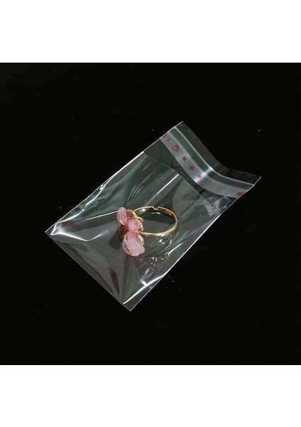 8x15+5 cm. (8*20) 250 Adet - Şeffaf Bantlı Yapışkanlı Opp Jelatin Poşet