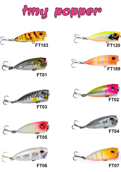 Fujın Tiny Popper Mini Lrf Popper 3gr 4cm fiyatları