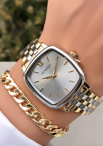 Marka Çelik Kadın Saat 3 Atm Su Geçirmezlik 2 Yıl Güvenceli Faturalı Bileklik Hediyeli