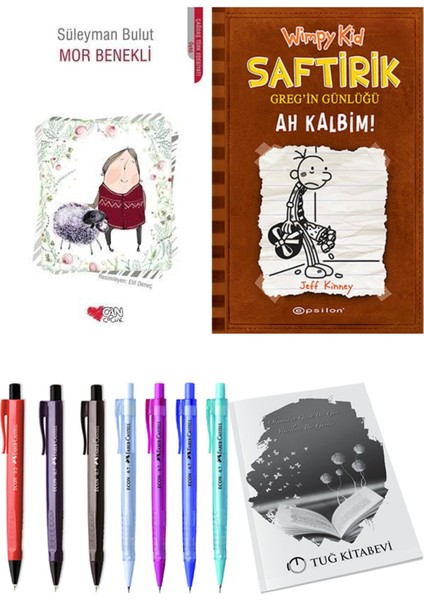 Saftirik 7 Ah Kalbim! ve Mor Benekli 2'li Set - Kalem