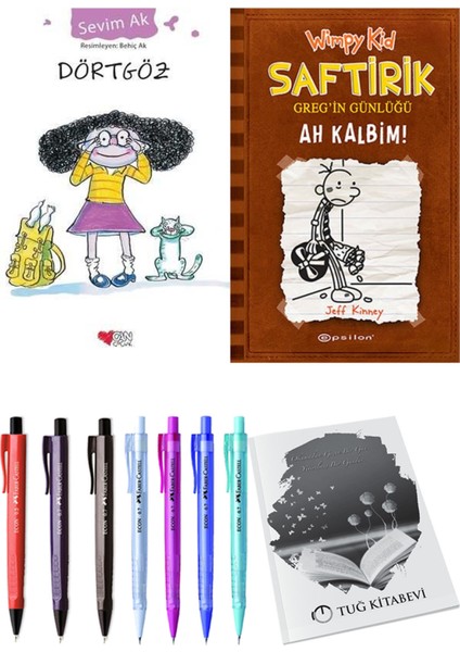 Saftirik 7 Ah Kalbim! ve Dörtgöz 2'li Set - Kalem