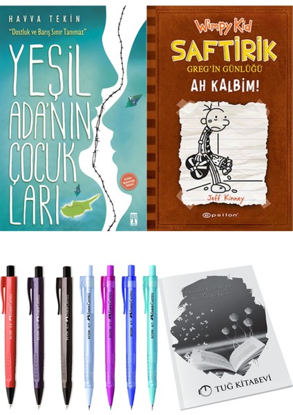 Saftirik 7 Ah Kalbim! ve Yeşil Adanın Çocukları 2'li Set - Kalem