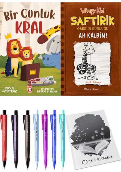 Saftirik 7 Ah Kalbim! ve Bir Günlük Kral 2'li Set - Kalem