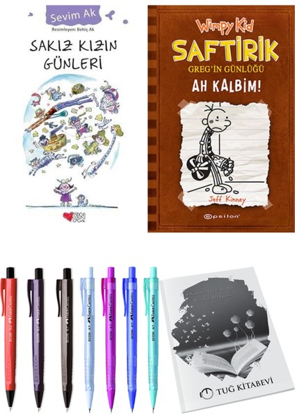Saftirik 7 Ah Kalbim! ve Sakız Kızın Günleri 2'li Set - Kalem