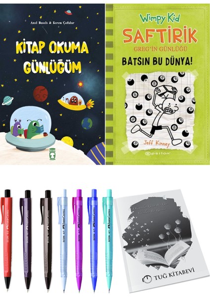 Saftirik 8 Batsın Bu Dünya! ve Kitap Okuma Günlüğüm 2'li Set - Kalem