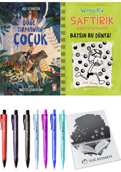 Saftirik 8 Batsın Bu Dünya! ve Göğe Tırmanan Çocuk 2'li Set - Kalem