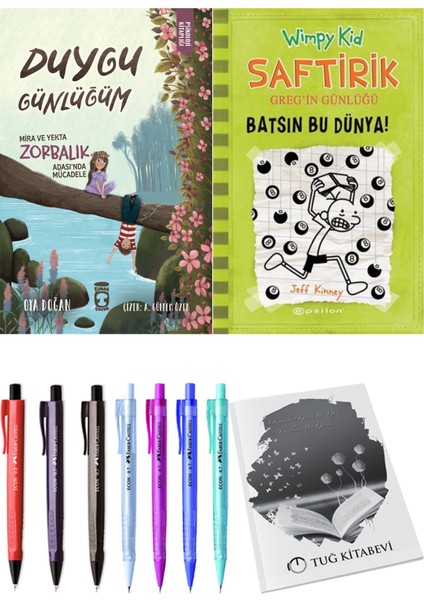 Saftirik 8 Batsın Bu Dünya! ve Duygu Günlüğüm Mira ve Yekta Zorbalık Adası'nda Mücadele 2'li Set - Kalem