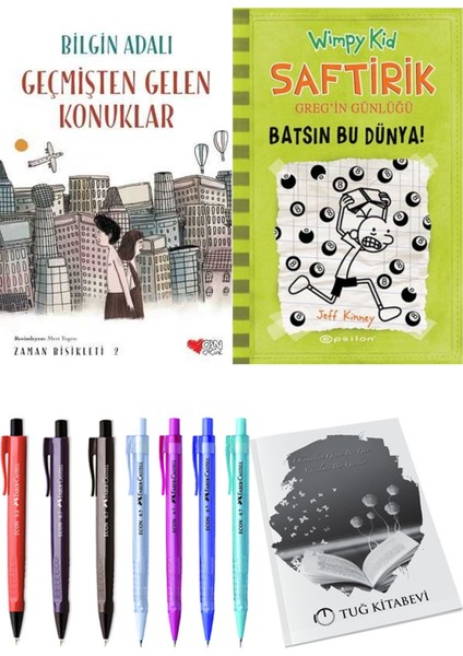 Saftirik 8 Batsın Bu Dünya! ve Zaman Bisikleti 2 Geçmişten Gelen Konuklar 2'li Set - Kalem