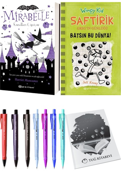 Saftirik 8 Batsın Bu Dünya! ve Mirabelle 2 Kuralları Çiğniyor 2'li Set - Kalem