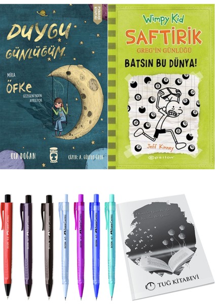 Saftirik 8 Batsın Bu Dünya! ve Duygu Günlüğüm Mira Öfke Gezegeni'nden Ayrılıyor 2'li Set - Kalem