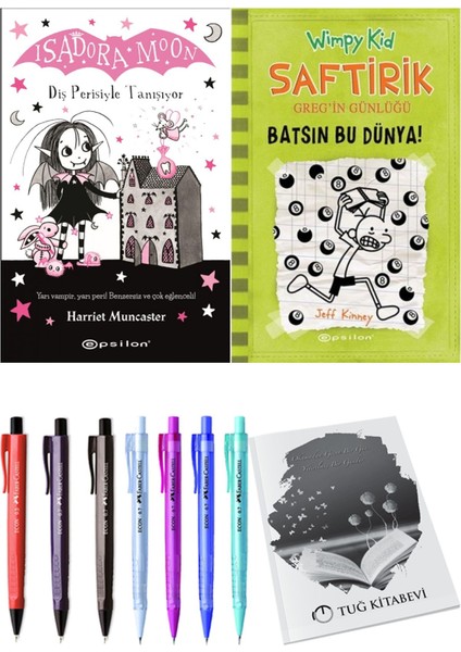 Saftirik 8 Batsın Bu Dünya! ve Isadora Moon 13 Diş Perisiyle Tanışıyor 2'li Set - Kalem