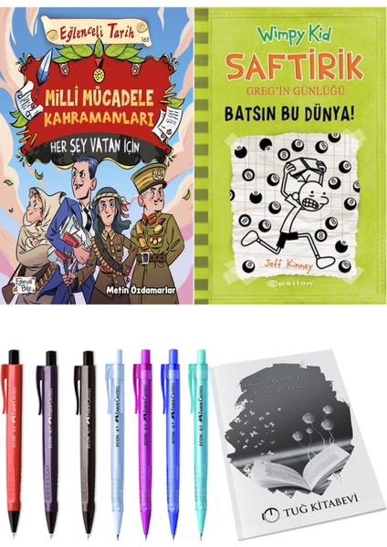 Saftirik 8 Batsın Bu Dünya! ve Milli Mücadele Kahramanları Her Şey Vatan İçin 2'li Set - Kalem
