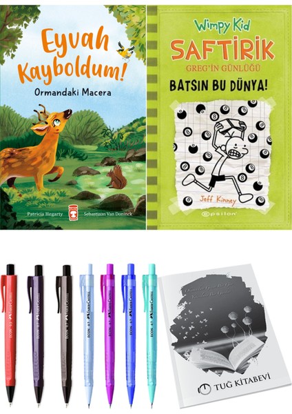 Saftirik 8 Batsın Bu Dünya! ve Eyvah Kayboldum! Ormandaki Macera 2'li Set - Kalem