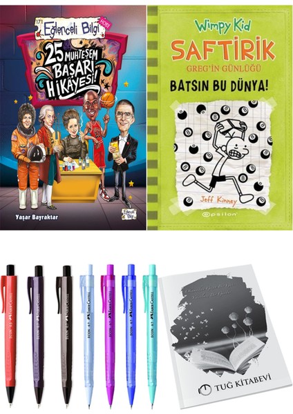 Saftirik 8 Batsın Bu Dünya! ve 25 Muhteşem Başarı Hikayesi 2'li Set - Kalem
