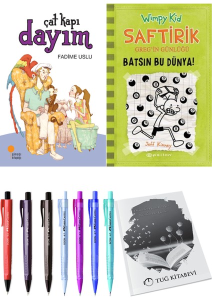 Saftirik 8 Batsın Bu Dünya! ve Çat Kapı Dayım 2'li Set - Kalem