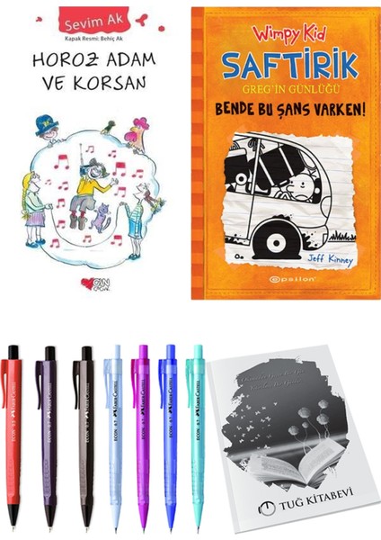 Saftirik 9 Bende Bu Şans Varken! ve Horoz Adam ve Korsan 2'li Set - Kalem