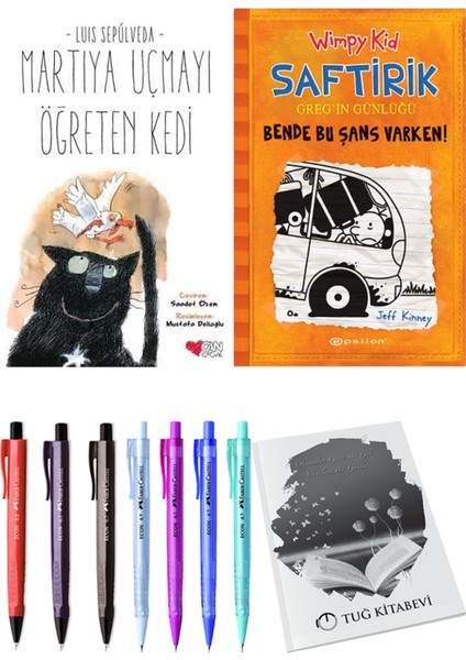Saftirik 9 Bende Bu Şans Varken! ve Martıya Uçmayı Öğreten Kedi 2'li Set - Kalem