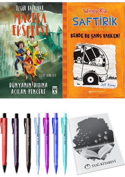 Saftirik 9 Bende Bu Şans Varken! ve Gelecek Ekspresi Dünyanın Dışına Açılan Pencere 2'li Set - Kalem