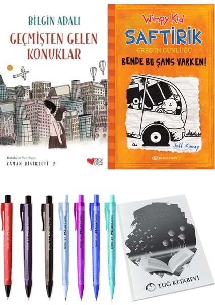 Saftirik 9 Bende Bu Şans Varken! ve Zaman Bisikleti 2 Geçmişten Gelen Konuklar 2'li Set - Kalem